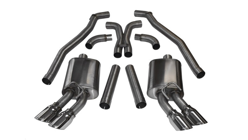 Corsa 2012-2015 Chevrolet Camaro Coupe ZL1 6.2L V8 Polished Sport Cat-Back + XO Exhaust Corsa 2012-2015 Chevrolet Camaro Coupe ZL1 6.2L V8 Polished Sport Cat-Back + XO Exhaust