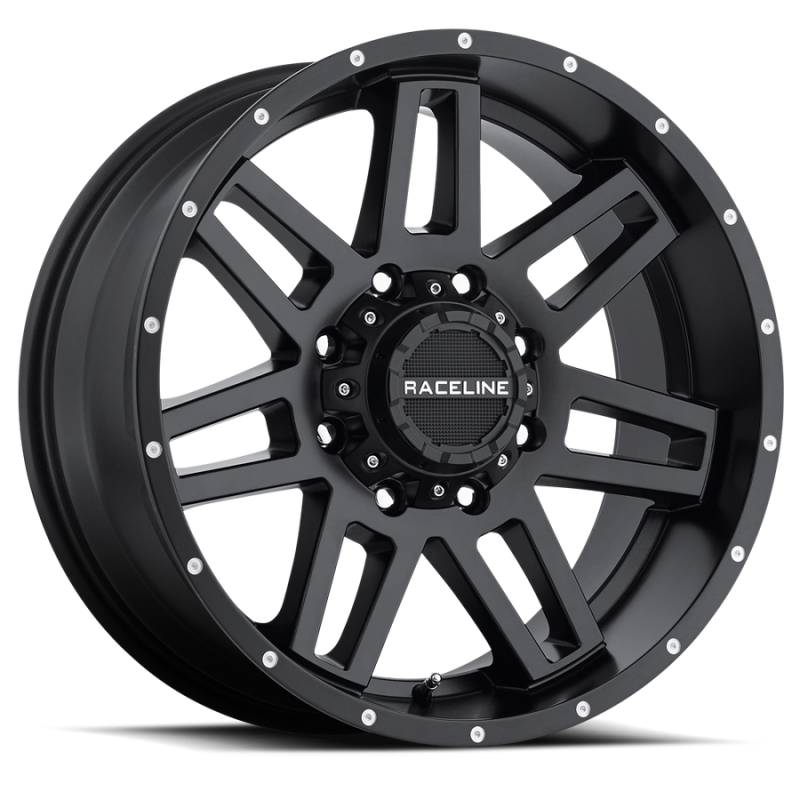 Raceline 931B Injector 16x8in / 8x165.1 BP / 0mm Offset / 125.2mm Bore - Satin Black Wheel Raceline 931B Injector 16x8in / 8x165.1 BP / 0mm Offset / 125.2mm Bore - Satin Black Wheel