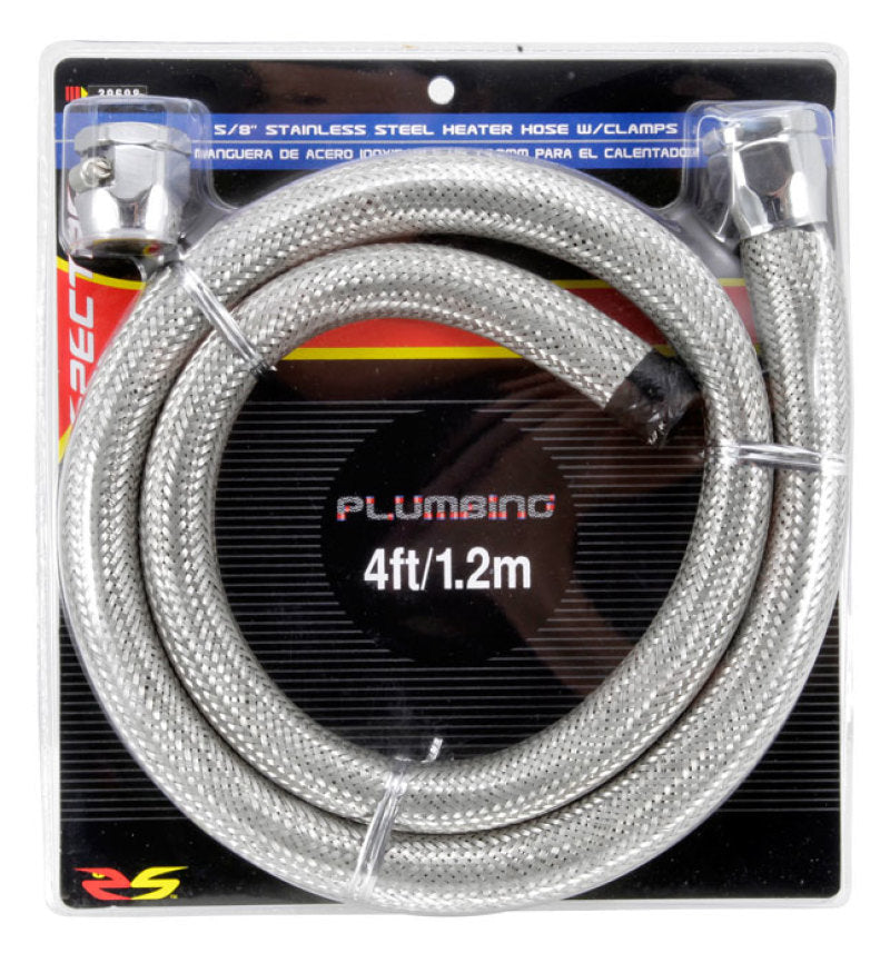 Spectre Stainless Steel Flex Heater Hose Kit 5/8in. Diameter - 4ft. Chrome Spectre Stainless Steel Flex Heater Hose Kit 5/8in. Diameter - 4ft. Chrome