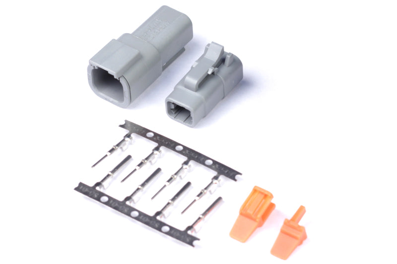 Haltech Matching Set of Deutsch DTM-4 Connectors 7.5 Amp Plug & Pins Haltech Matching Set of Deutsch DTM-4 Connectors 7.5 Amp Plug & Pins