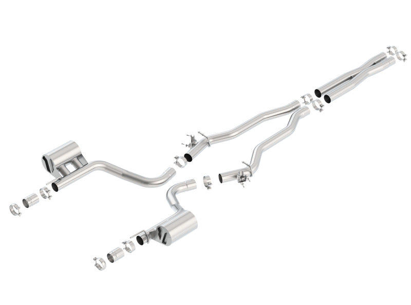 Borla 15-16 Dodge Charger Hellcat 6.2L V8 ATAK Catback Exhaust w/ Valves No Tips Factory Valance Borla 15-16 Dodge Charger Hellcat 6.2L V8 ATAK Catback Exhaust w/ Valves No Tips Factory Valance
