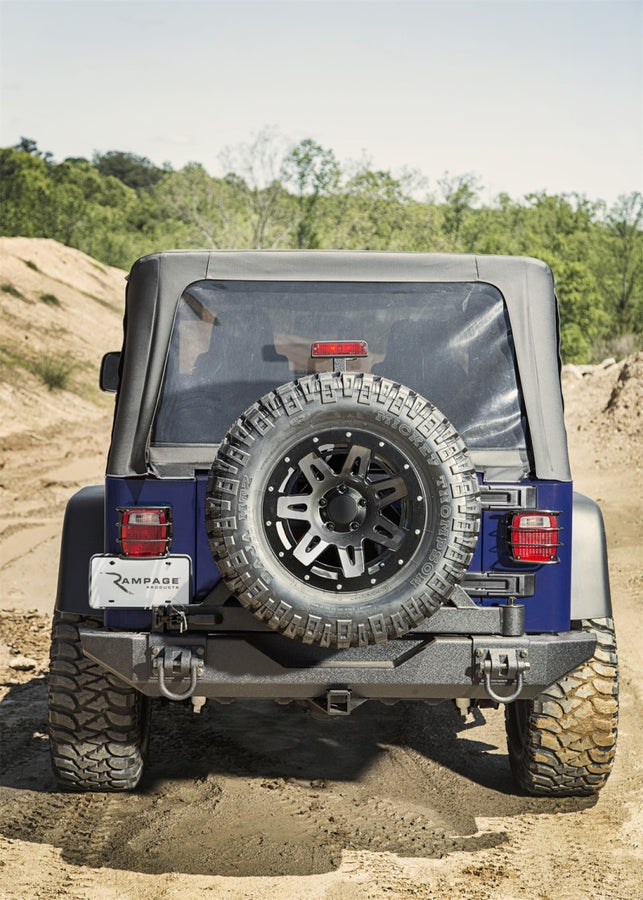 Rampage 04-06 Jeep Wrangler(TJ) Unlimited OEM Replacement Soft Upper Doors - Black Denim Rampage 04-06 Jeep Wrangler(TJ) Unlimited OEM Replacement Soft Upper Doors - Black Denim