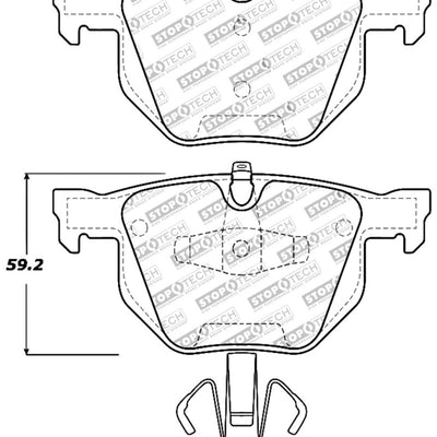 StopTech Performance 06 BMW 330 Series (Exc E90) / 07-09 335 Series Rear Brake Pads