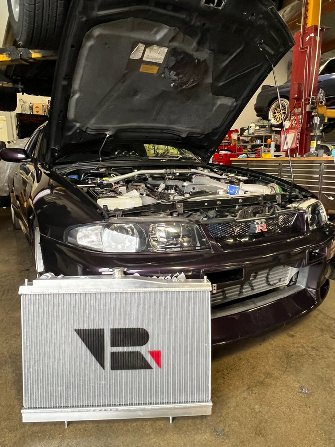 CSF Nissan R33 Skyline GT-R/GTS Full Billet Aluminum High-Performance Radiator CSF Nissan R33 Skyline GT-R/GTS Full Billet Aluminum High-Performance Radiator