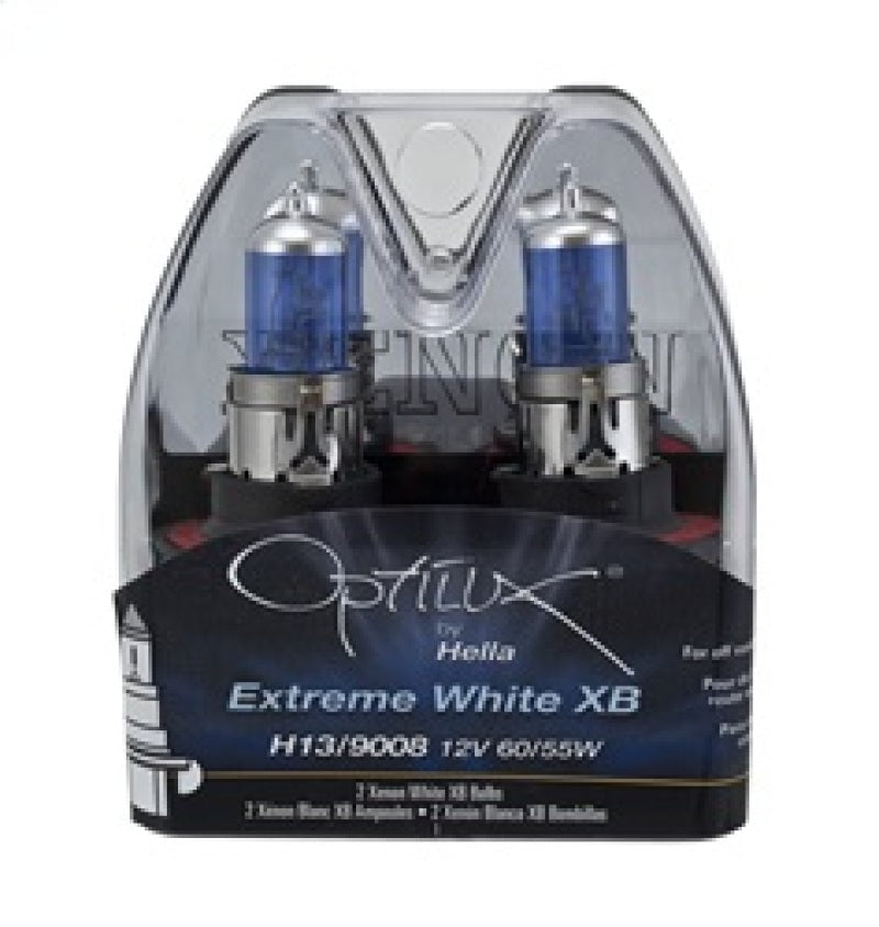 Hella Optilux H13/9008 12V 60/55W XB Xenon White Bulbs (Pair) Hella Optilux H13/9008 12V 60/55W XB Xenon White Bulbs (Pair)