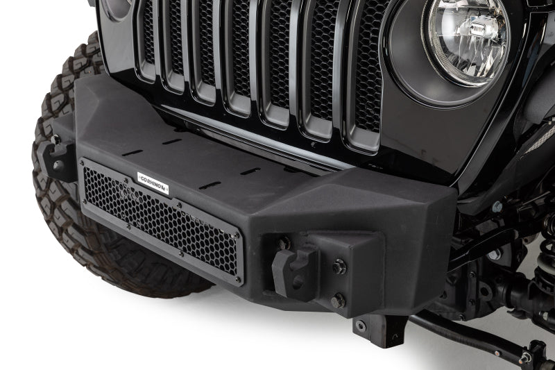 Go Rhino 07-20 Jeep Wrangler JL/JLU/JK/JKU/Gladiator JT Rockline Front Stubby Bumper Go Rhino 07-20 Jeep Wrangler JL/JLU/JK/JKU/Gladiator JT Rockline Front Stubby Bumper