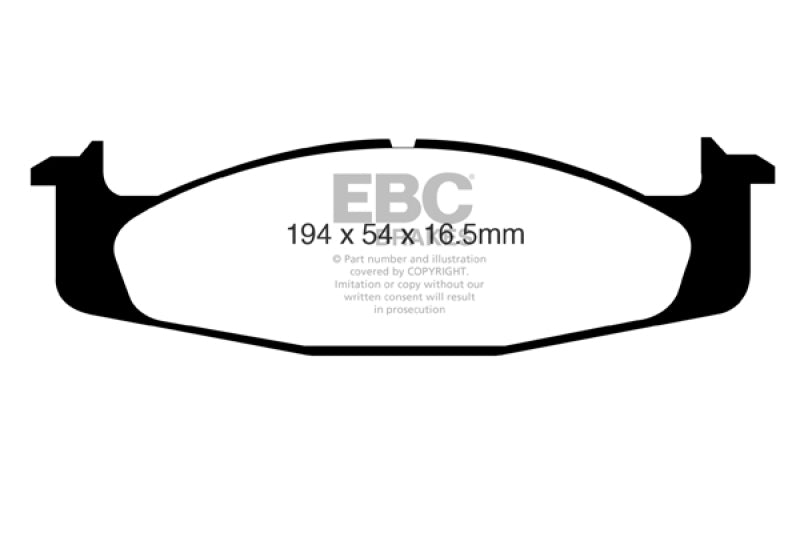 EBC 94-96 Ford Bronco 5.0 Greenstuff Front Brake Pads EBC 94-96 Ford Bronco 5.0 Greenstuff Front Brake Pads
