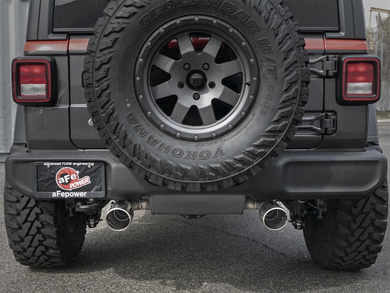 Rebel Series 2.5in 304 SS Cat-Back Exhaust w/ Polished Tips 2018+ Jeep Wrangler (JL) V6 3.6L Rebel Series 2.5in 304 SS Cat-Back Exhaust w/ Polished Tips 2018+ Jeep Wrangler (JL) V6 3.6L