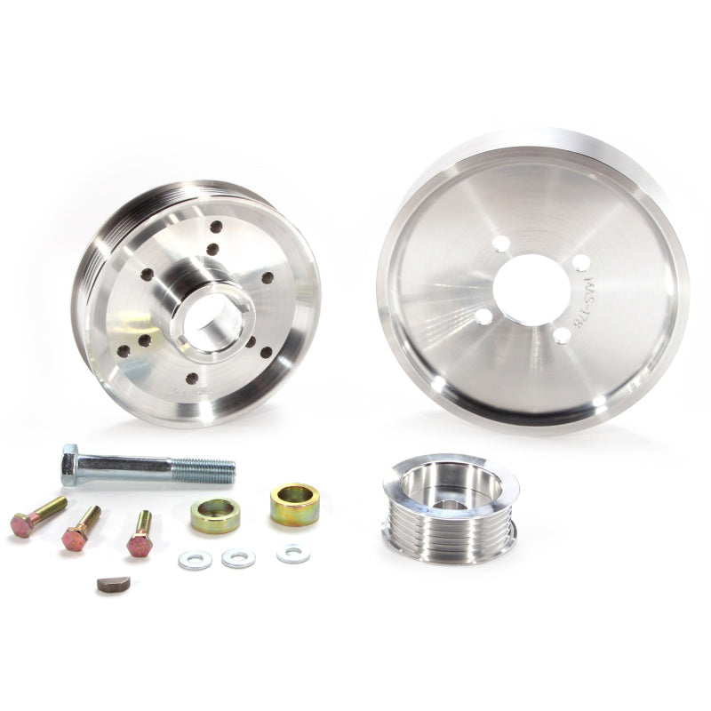BBK 02-04 Mustang 4.6 GT Underdrive Pulley Kit - Lightweight CNC Billet Aluminum (3pc) BBK 02-04 Mustang 4.6 GT Underdrive Pulley Kit - Lightweight CNC Billet Aluminum (3pc)