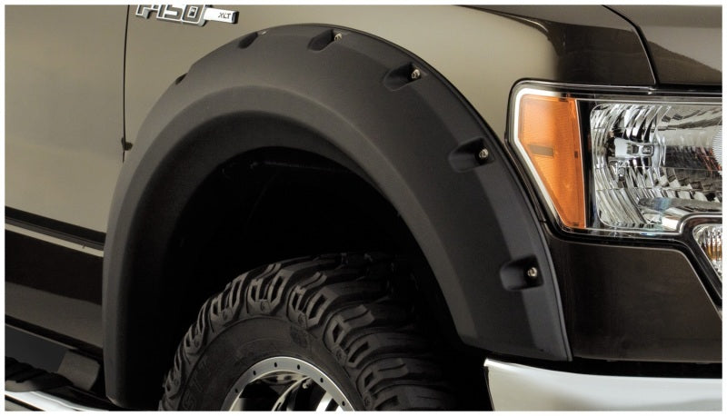 Bushwacker 09-14 Ford F-150 Styleside Max Pocket Style Flares 4pc 67.0/78.8/97.4in Bed - Black Bushwacker 09-14 Ford F-150 Styleside Max Pocket Style Flares 4pc 67.0/78.8/97.4in Bed - Black