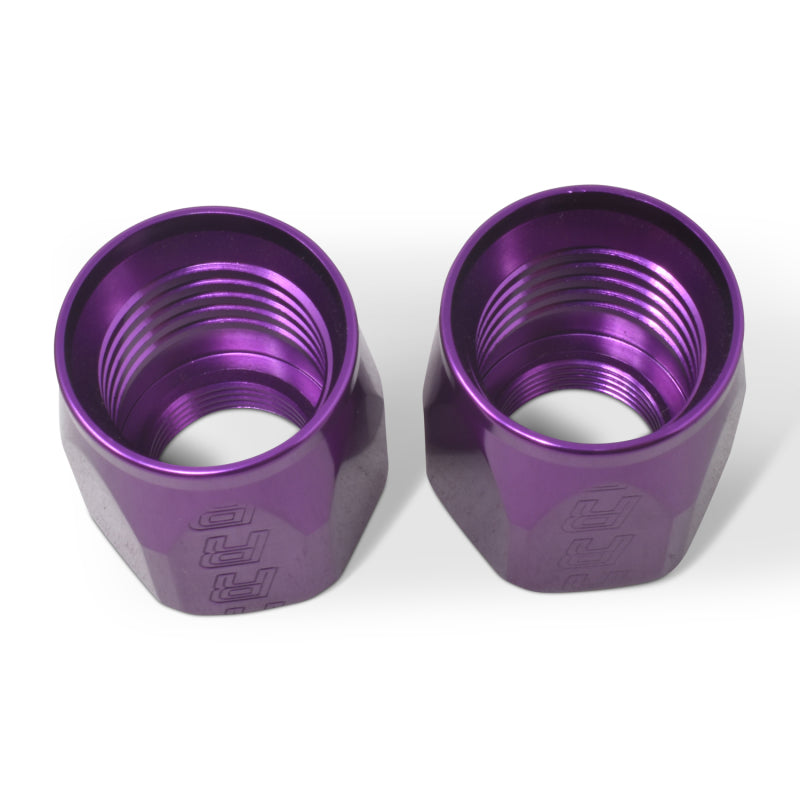 Russell Performance 2-Piece -6 AN Anodized Full Flow Swivel Hose End Sockets (Qty 2) - Purple Russell Performance 2-Piece -6 AN Anodized Full Flow Swivel Hose End Sockets (Qty 2) - Purple