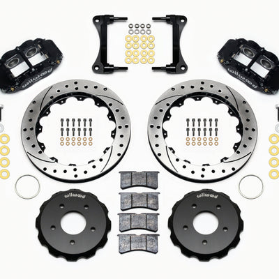 Wilwood Narrow Superlite 4R Front Hat Kit 12.88in Drill 2007-Up Jeep Wrangler