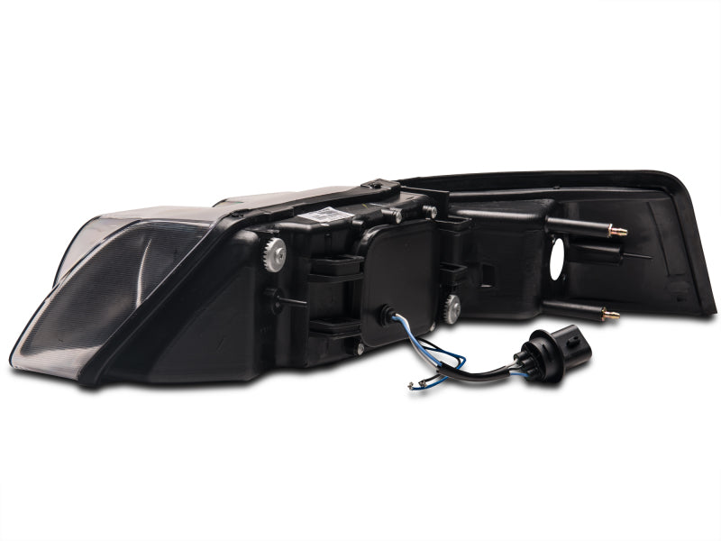 Raxiom 99-04 Ford Mustang Dual LED Halo Projector Headlights- Black Housing (Clear Lens) Raxiom 99-04 Ford Mustang Dual LED Halo Projector Headlights- Black Housing (Clear Lens)