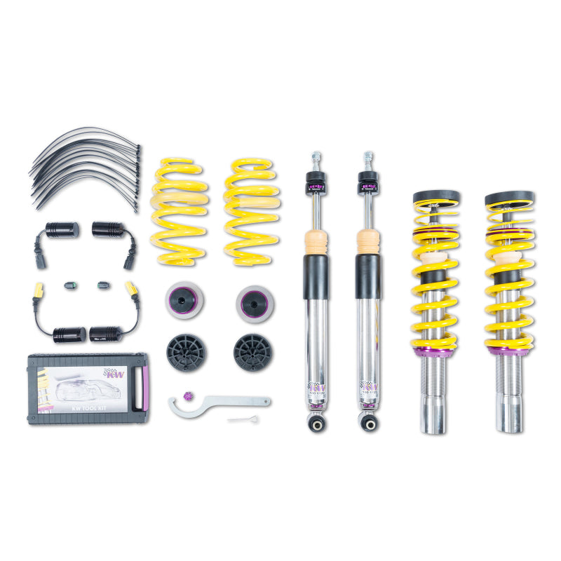 KW Coilover Kit V3 2017+ Audi A4 (B9) Sedan w/ Electronic Dampers KW Coilover Kit V3 2017+ Audi A4 (B9) Sedan w/ Electronic Dampers