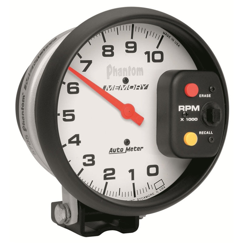 Autometer Phantom 5 inch 10,000RPM Tachometer w/ Memory Autometer Phantom 5 inch 10,000RPM Tachometer w/ Memory