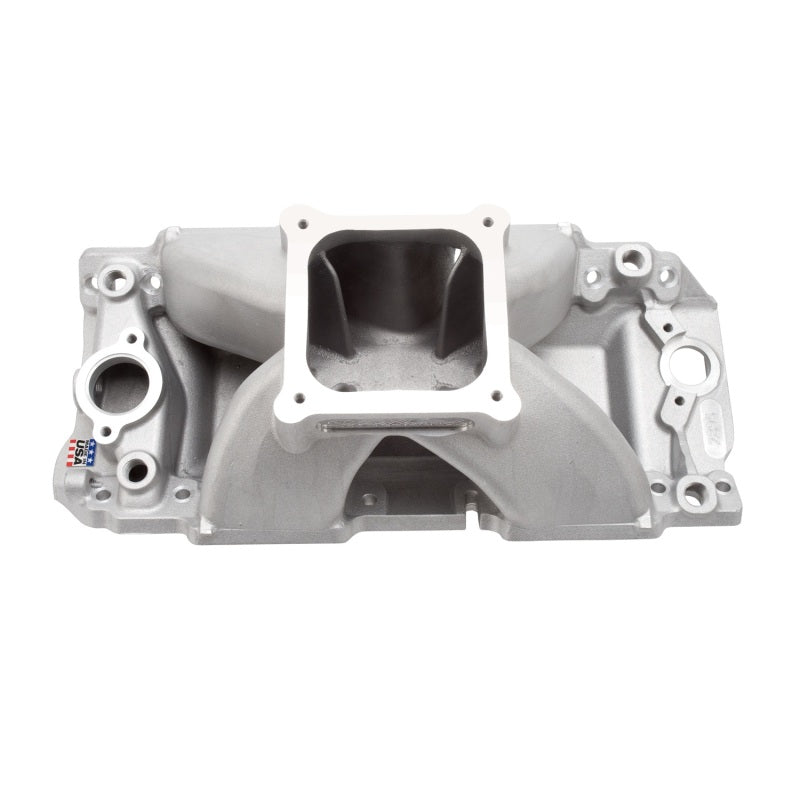 Edelbrock Manifold Chevy BB 9 8 Deck (Short) Super Victor 565 Thick Flange Rect Port Heads Edelbrock Manifold Chevy BB 9 8 Deck (Short) Super Victor 565 Thick Flange Rect Port Heads