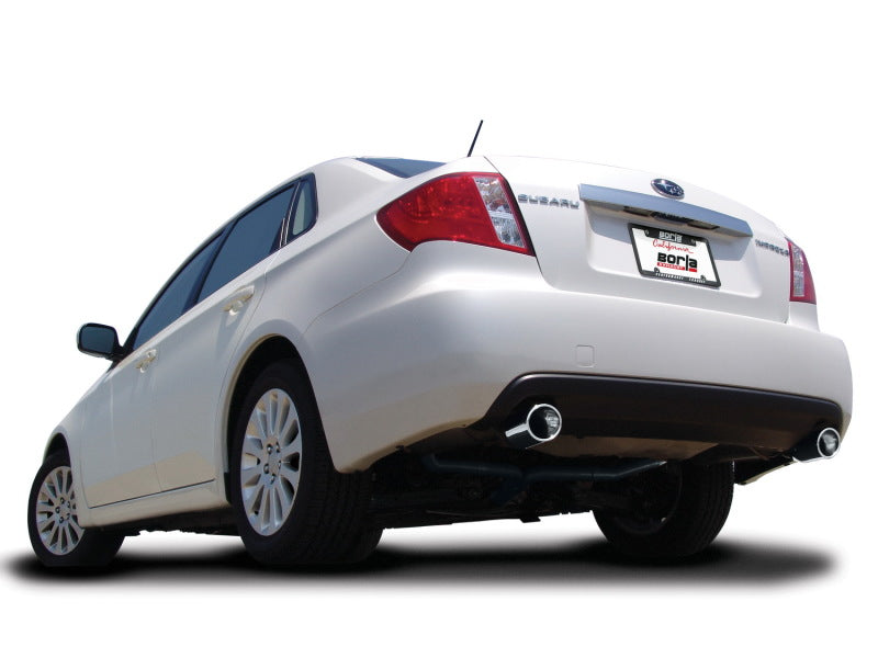 Borla 08-10 Subaru Impreza 2.5i Sedan 4DR SS Catback Exhaust Borla 08-10 Subaru Impreza 2.5i Sedan 4DR SS Catback Exhaust