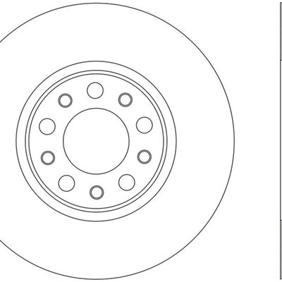 StopTech 13+ Dodge Dart Performance Slotted & Drilled Front Left Rotor