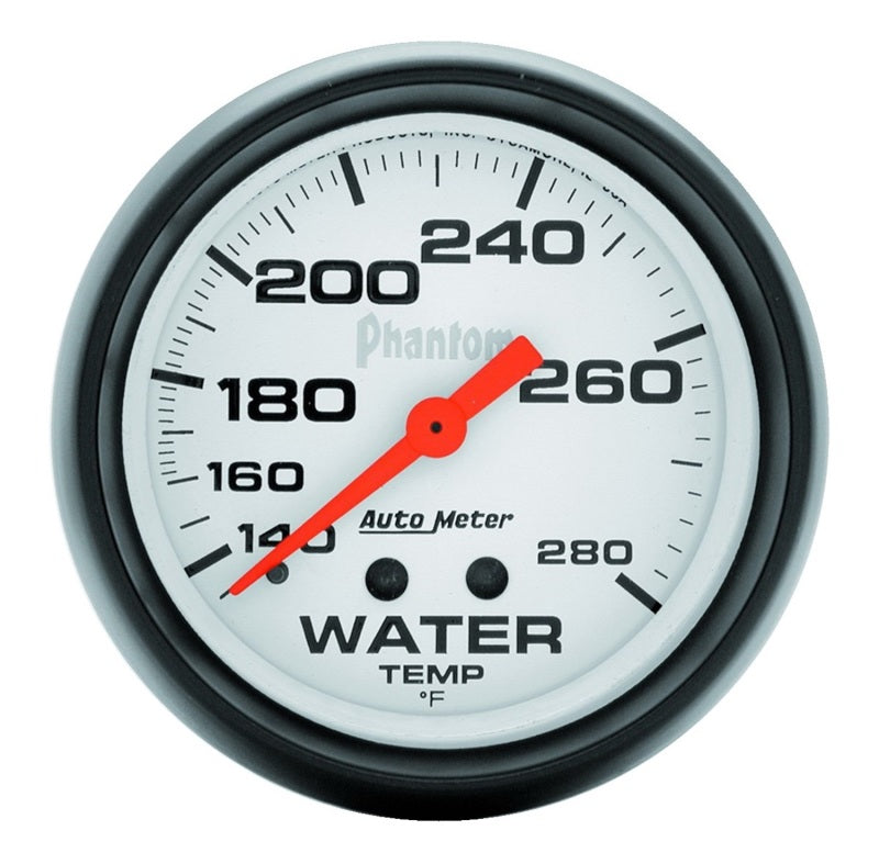 Autometer Phantom 66mm 140-280 Deg F Mechanical Water Temperature Gauge Autometer Phantom 66mm 140-280 Deg F Mechanical Water Temperature Gauge