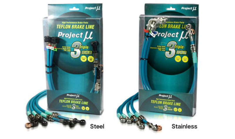 Project Mu Mitsubishi Lancer Evo CT9A Green Brake Lines Project Mu Mitsubishi Lancer Evo CT9A Green Brake Lines