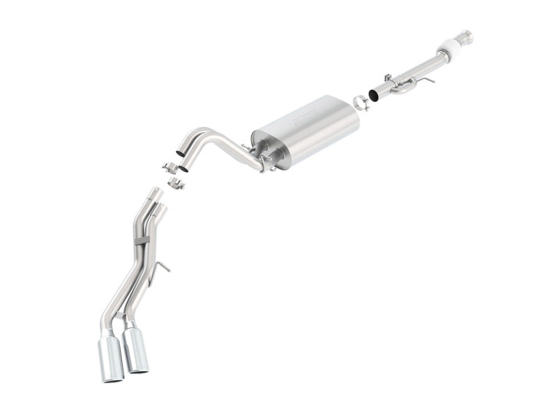 Borla 15-16 Cadillac Escalade ESV 6.2L Auto Trans Dual Round Rolled Truck Side Exit Catback Exhaust Borla 15-16 Cadillac Escalade ESV 6.2L Auto Trans Dual Round Rolled Truck Side Exit Catback Exhaust