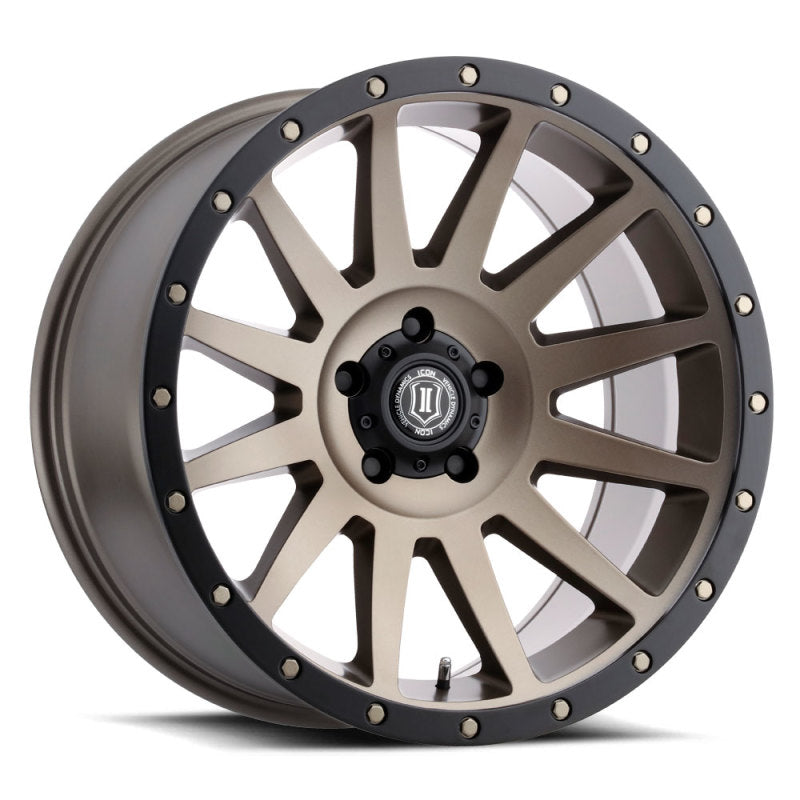 ICON Compression 20x10 5x5 -12mm Offset 5in BS 71.5mm Bore Bronze Wheel ICON Compression 20x10 5x5 -12mm Offset 5in BS 71.5mm Bore Bronze Wheel