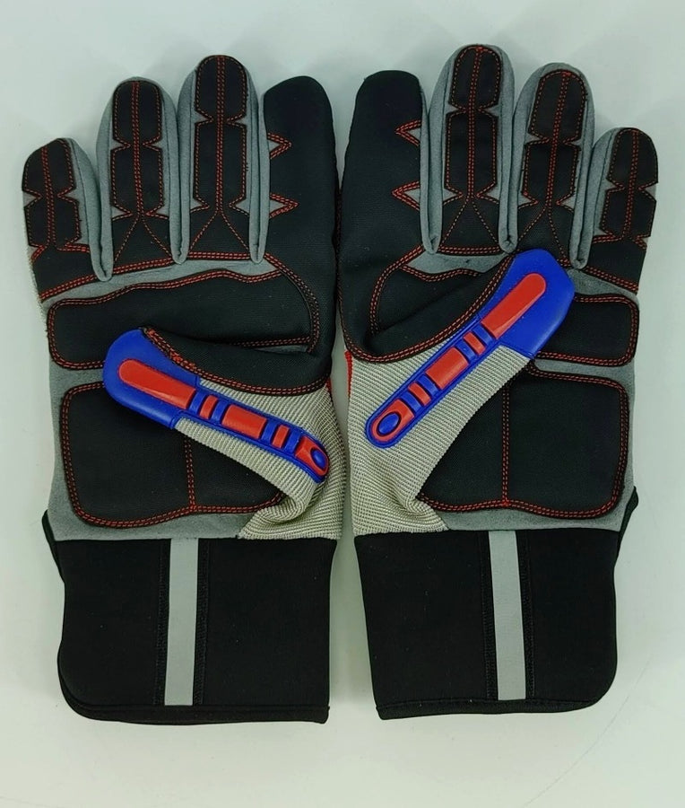Granatelli X-Large Mechanics Work Gloves - Red/Gray/Black Granatelli X-Large Mechanics Work Gloves - Red/Gray/Black