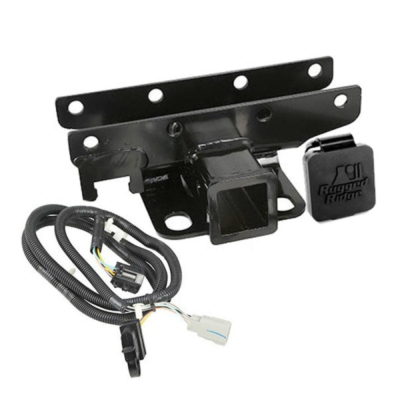 Rugged Ridge Receiver Hitch & Wiring Kit RR Logo 07-18 Jeep Wrangler JK Rugged Ridge Receiver Hitch & Wiring Kit RR Logo 07-18 Jeep Wrangler JK