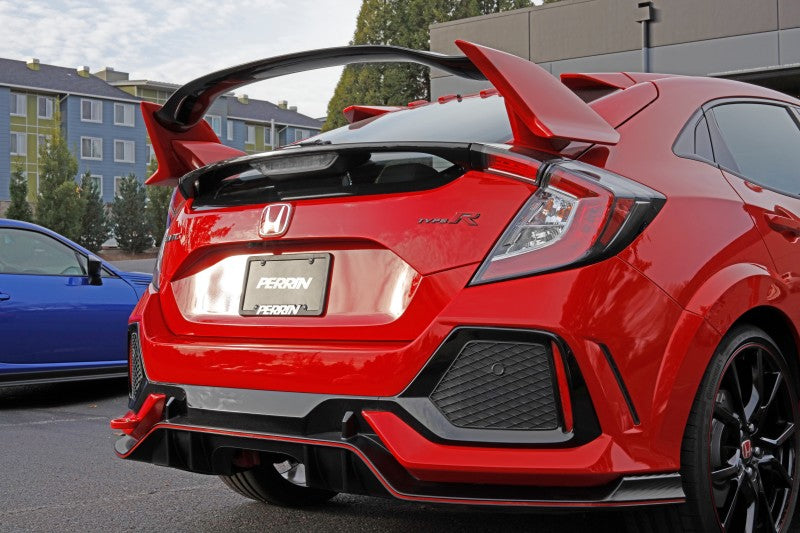 Perrin 10th Gen Civic SI/Type-R/Hatchback Tow Hook Kit (Rear) - Red Perrin 10th Gen Civic SI/Type-R/Hatchback Tow Hook Kit (Rear) - Red