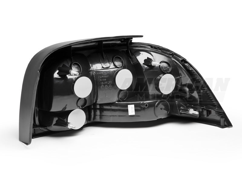 Raxiom 96-98 Ford Mustang Tail Lights- Black Housing (Smoked Lens) Raxiom 96-98 Ford Mustang Tail Lights- Black Housing (Smoked Lens)