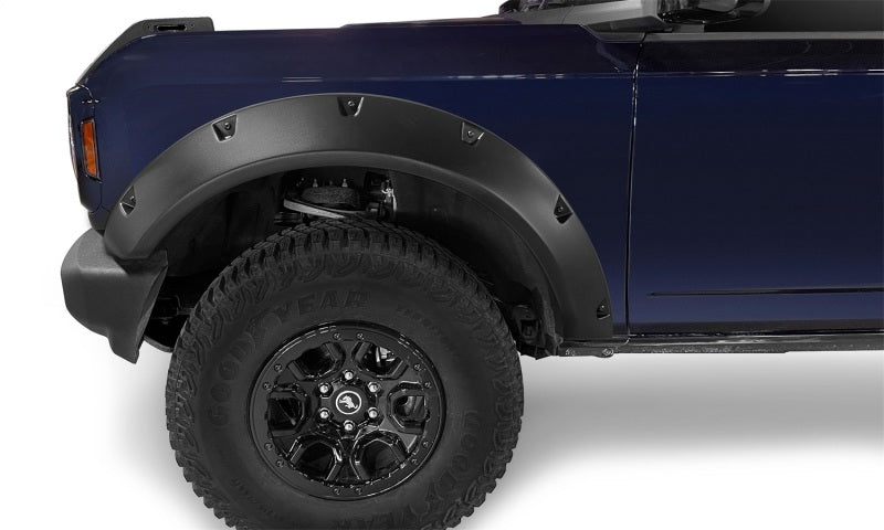 Bushwacker 2021+ Ford Bronco 4-Door Pocket Style Flares 4pc - Black Bushwacker 2021+ Ford Bronco 4-Door Pocket Style Flares 4pc - Black