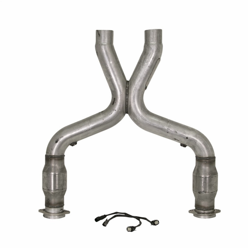 BBK 11-14 Mustang 5.0 Short Mid X Pipe With Catalytic Converters 3.0 For BBK Long Tube Headers BBK 11-14 Mustang 5.0 Short Mid X Pipe With Catalytic Converters 3.0 For BBK Long Tube Headers