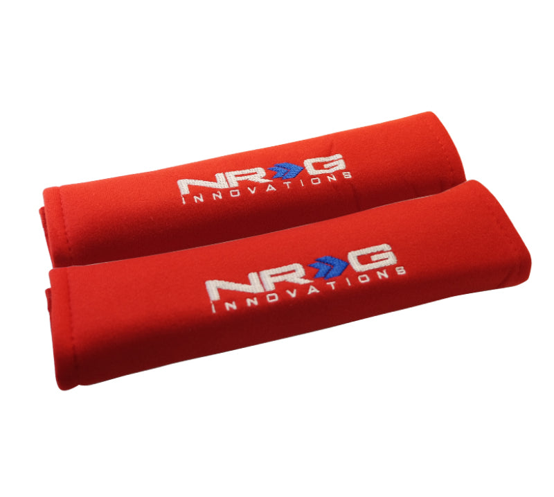 NRG Seat Belt Pads 2.7in. W x 11in. L (Red) Short - 2pc NRG Seat Belt Pads 2.7in. W x 11in. L (Red) Short - 2pc