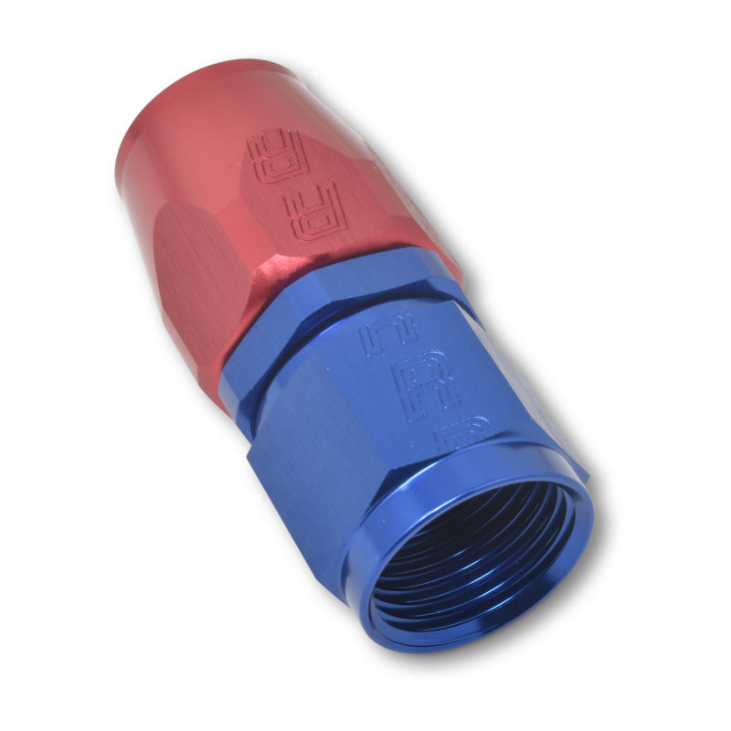 Russell Performance -4 AN Red/Blue Straight Full Flow Hose End Russell Performance -4 AN Red/Blue Straight Full Flow Hose End