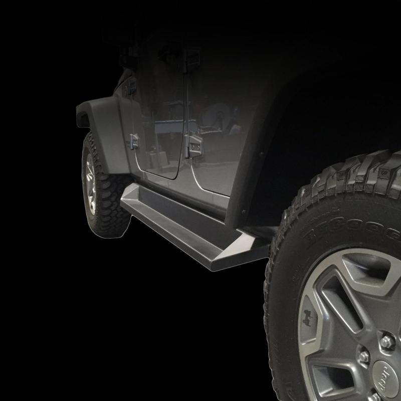 DV8 Offroad 07-18 Jeep Wrangler JK Plated Steel Rock Slider Steps - Matte Black (4 Door Only) DV8 Offroad 07-18 Jeep Wrangler JK Plated Steel Rock Slider Steps - Matte Black (4 Door Only)