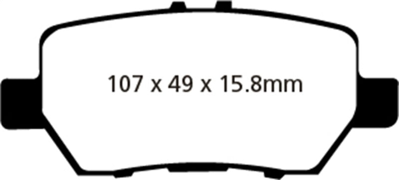 EBC 05-08 Acura RL 3.5 Redstuff Rear Brake Pads EBC 05-08 Acura RL 3.5 Redstuff Rear Brake Pads