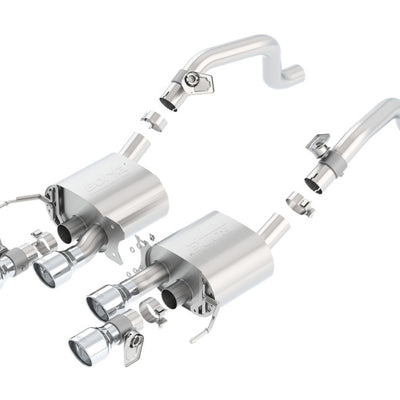 Borla 2014 Chevrolet Corvette C7 6.2L 8cyl S Type Exhaust w/ NPP Dual Mode (rear section only)