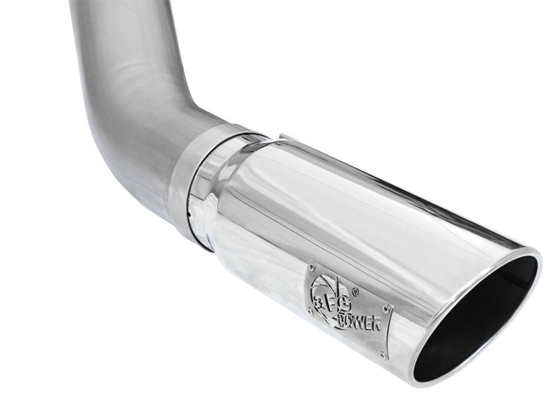 aFe MACHForce XP Exhaust Large Bore 5in DPF-Back Alu. 13-15 Dodge Trucks L6-6.7L (td) *Polish Tip aFe MACHForce XP Exhaust Large Bore 5in DPF-Back Alu. 13-15 Dodge Trucks L6-6.7L (td) *Polish Tip