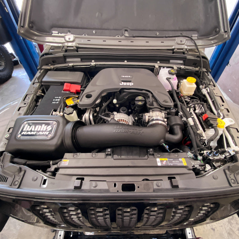 Banks Power 18-20 Jeep 3.6L Wrangler (JL) Ram-Air Intake System - Dry Filter Banks Power 18-20 Jeep 3.6L Wrangler (JL) Ram-Air Intake System - Dry Filter