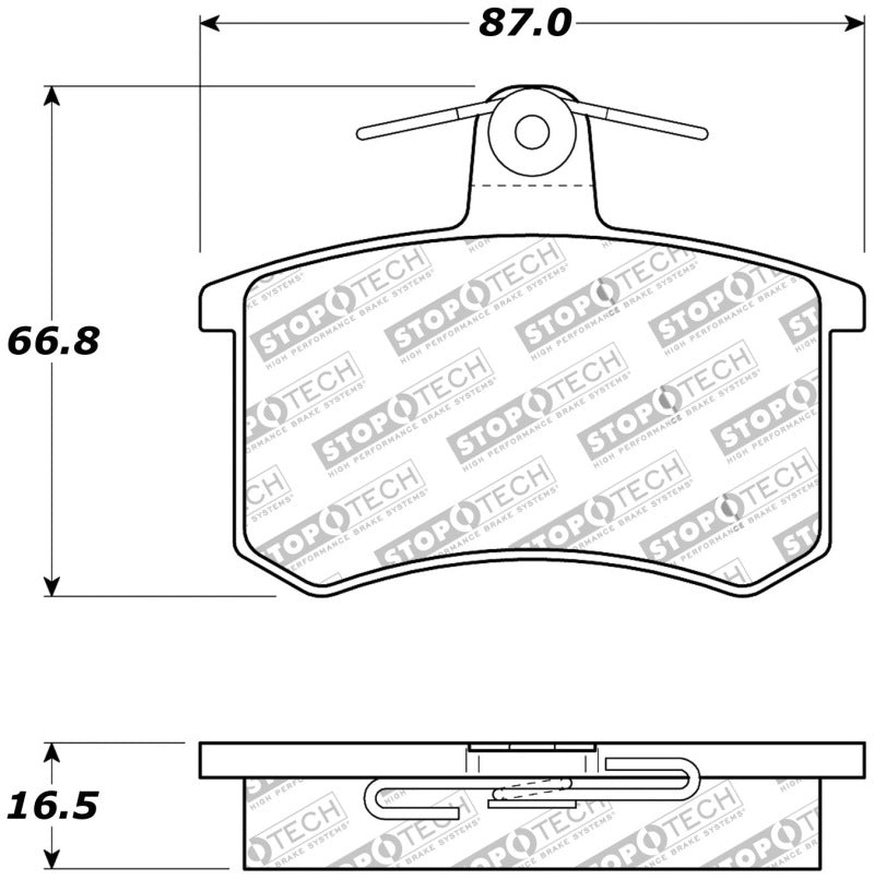 StopTech Performance 96-2/97 Audi A4 / 96-01 A4 Quattro / 95-98 A6 Rear Brake Pads StopTech Performance 96-2/97 Audi A4 / 96-01 A4 Quattro / 95-98 A6 Rear Brake Pads