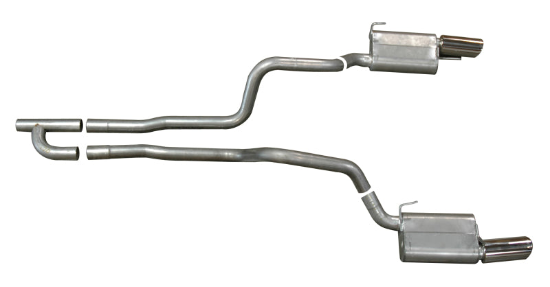 Gibson 05-10 Ford Mustang Base 4.0L 2.5in Cat-Back Dual Exhaust - Stainless Gibson 05-10 Ford Mustang Base 4.0L 2.5in Cat-Back Dual Exhaust - Stainless