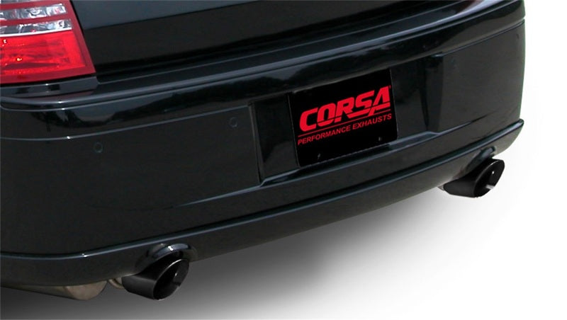 Corsa 2005-2010 Dodge Charger SRT-8 6.1L V8 Black Xtreme Cat-Back Exhaust Corsa 2005-2010 Dodge Charger SRT-8 6.1L V8 Black Xtreme Cat-Back Exhaust