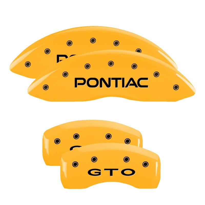 MGP 4 Caliper Covers Engraved Front Pontiac Rear Gto Yellow Finish Black Char 2004 Pontiac GTO MGP 4 Caliper Covers Engraved Front Pontiac Rear Gto Yellow Finish Black Char 2004 Pontiac GTO