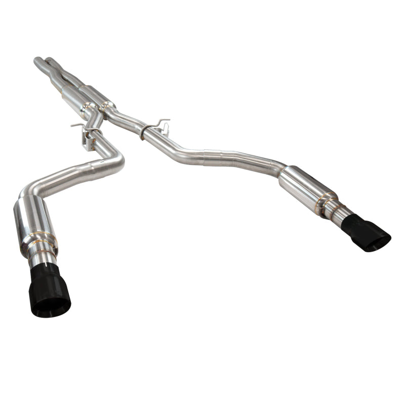 Kooks 2015+ Dodge Charger Hellcat 3in OEM Style Cat-Back Exhaust System 4in Black Slash Cut Tips Kooks 2015+ Dodge Charger Hellcat 3in OEM Style Cat-Back Exhaust System 4in Black Slash Cut Tips