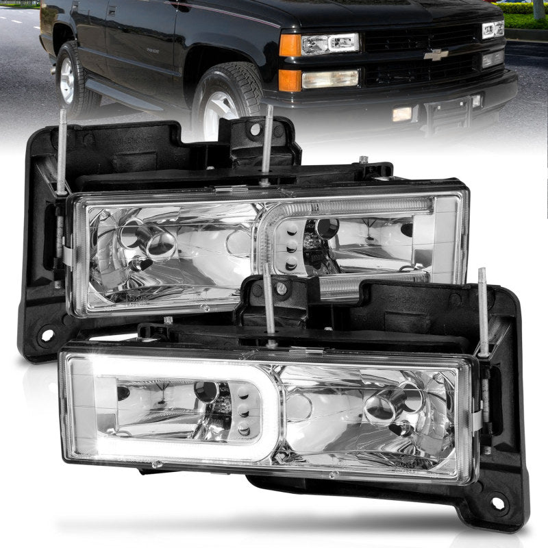 ANZO 1999-2000 Cadillac Escalade Crystal Headlights ANZO 1999-2000 Cadillac Escalade Crystal Headlights