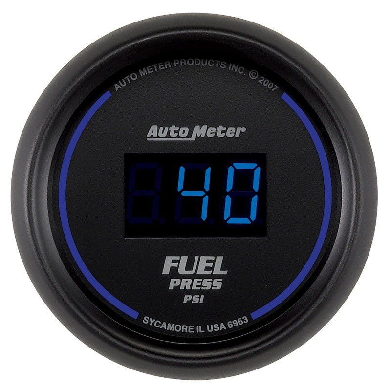 Autometer 52.4mm 1-100 PSI Black Digital Fuel Pressure Gauge Autometer 52.4mm 1-100 PSI Black Digital Fuel Pressure Gauge