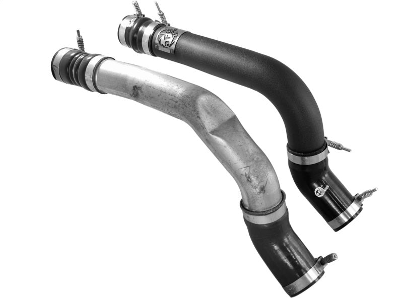 aFe BladeRunner 3in Black Intercooler Tube Hot Side w/ Couplings & Clamps 13-14 Dodge RAM 6.7L (td) aFe BladeRunner 3in Black Intercooler Tube Hot Side w/ Couplings & Clamps 13-14 Dodge RAM 6.7L (td)
