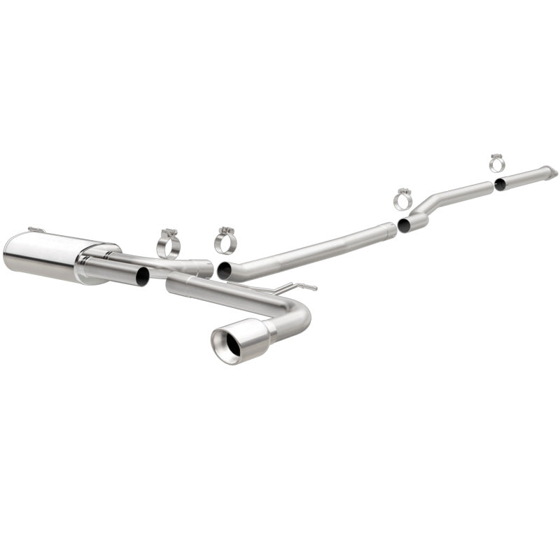 MagnaFlow Cat Back, SS, 2.5in, Street, Single Straight Pass. Polished 4in Tip, 2015 Ford Fusion 2.5L MagnaFlow Cat Back, SS, 2.5in, Street, Single Straight Pass. Polished 4in Tip, 2015 Ford Fusion 2.5L