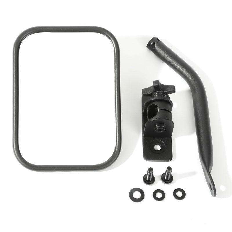 Rugged Ridge 97-18 Jeep Wrangler Textured Black Rectangluar Quick Release Mirror Kit Rugged Ridge 97-18 Jeep Wrangler Textured Black Rectangluar Quick Release Mirror Kit
