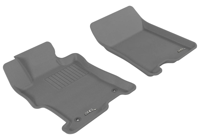 3D MAXpider 2008-2012 Honda Accord Kagu 1st Row Floormat - Gray 3D MAXpider 2008-2012 Honda Accord Kagu 1st Row Floormat - Gray